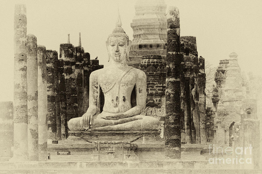 Buddha Sukhothai Thailand 1 Photograph by Bob Christopher