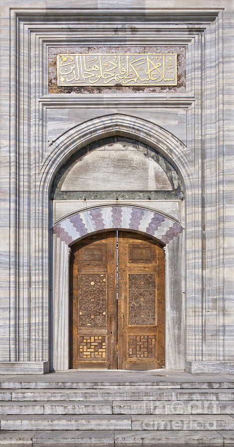 Suleiman Mosque doorway  by Antony McAulay
