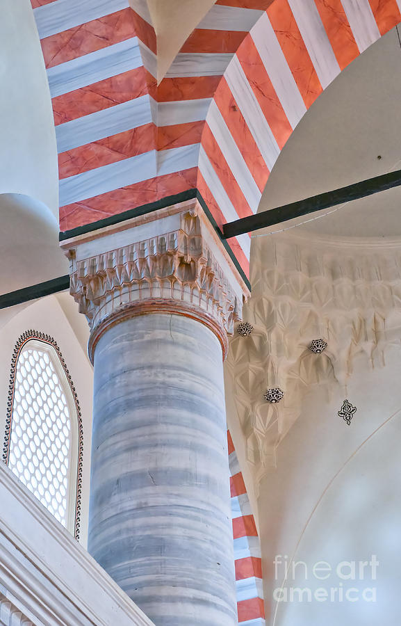 Turkey  - Suleiman Mosque interior 07 by Antony McAulay