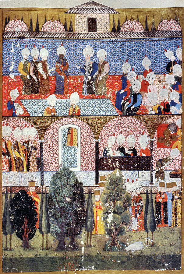 Suleiman's Ministers Painting by Granger - Fine Art America