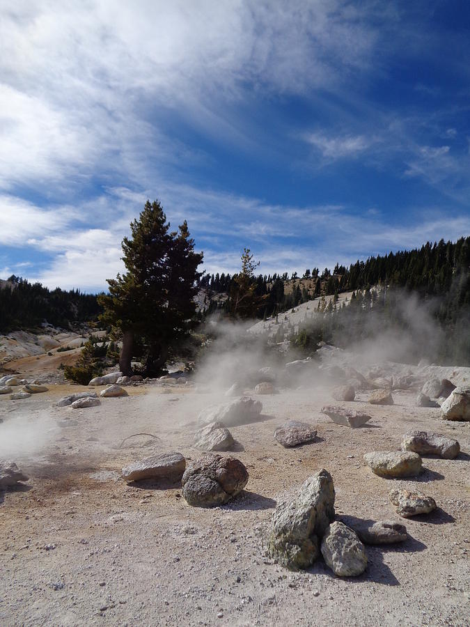 Sulfurous Steam Sweeping the Rocks Photograph by Kristina Lammers ...