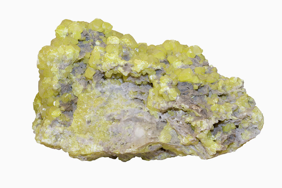 Sulfur Crystals Photograph by Science Stock Photography/science Photo ...