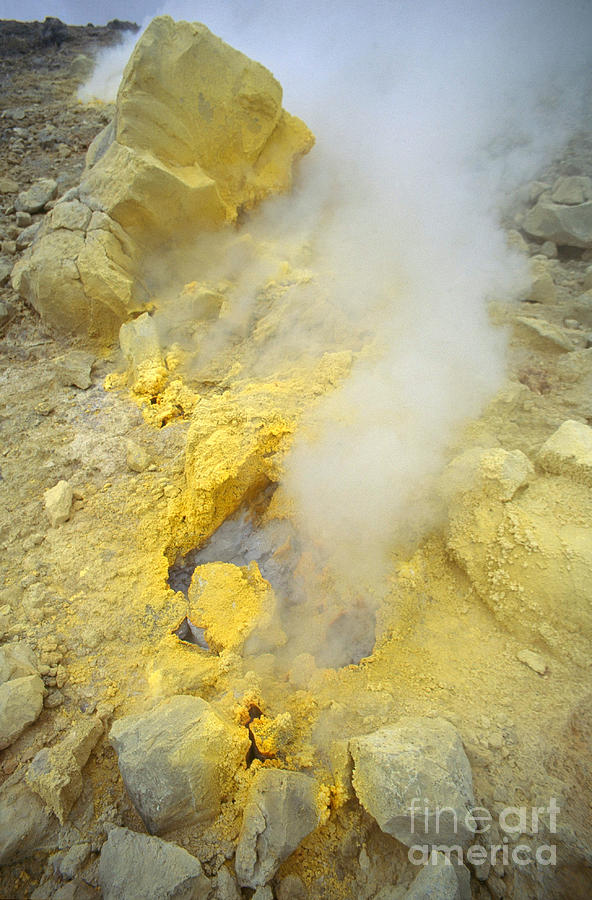 Sulfur Deposits Photograph by Stephen & Donna OMeara