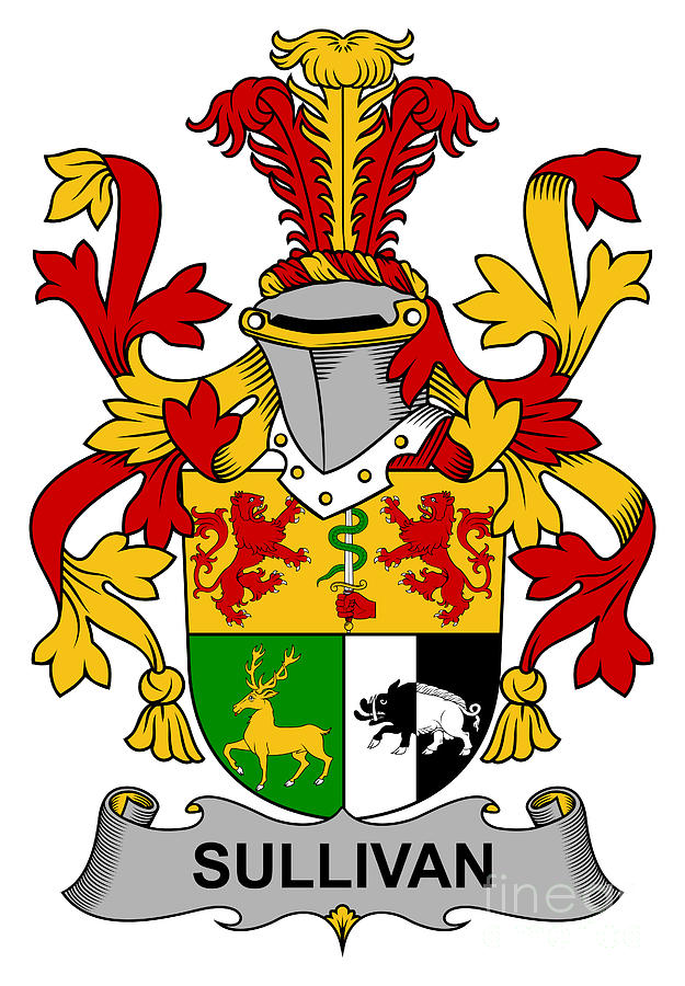 Irish Digital Art - Sullivan Coat of Arms Irish by Heraldry