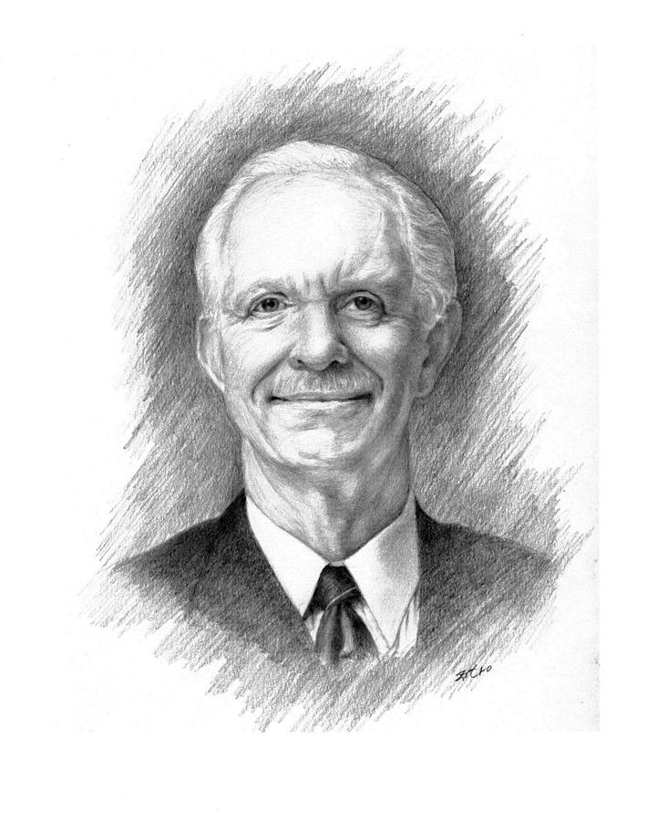 Pilot Drawing - Sully Sullenberger by Lou Ortiz