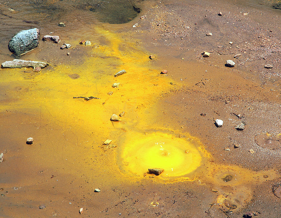 Sulphur Deposits At Geothermal Spring Photograph by Science Photo Library Sulphur Deposits At Geothermal Spring Photograph by Science Photo Library