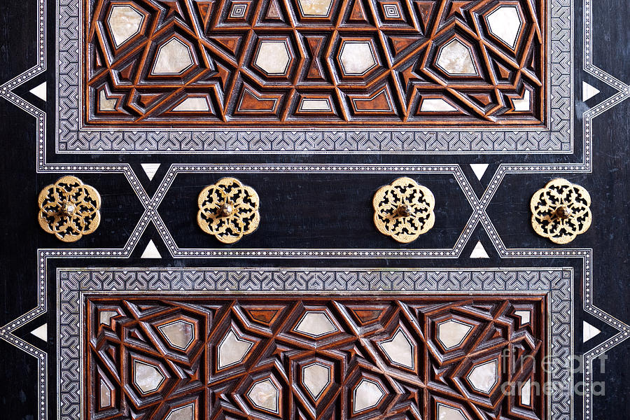 Pattern Photograph - Sultan Ahmet Mausoleum Door 03 by Rick Piper Photography
