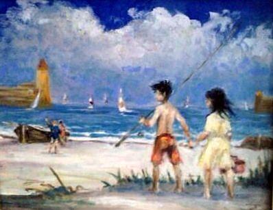 Summer At The Beach  Painting by Philip Corley