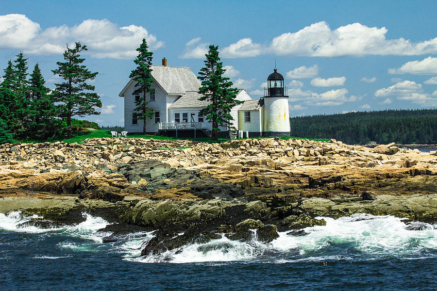 Summer At Winter Harbor Lighthouse Photograph by Steven Bateson