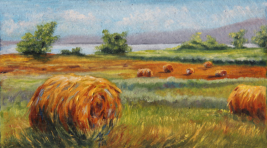 Summer Bales Painting by Meaghan Troup