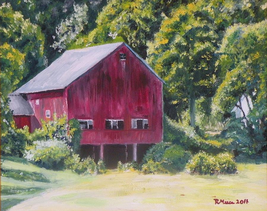 Summer Painting - Summer Barn, Hampton, Connecticut by Robert Moore