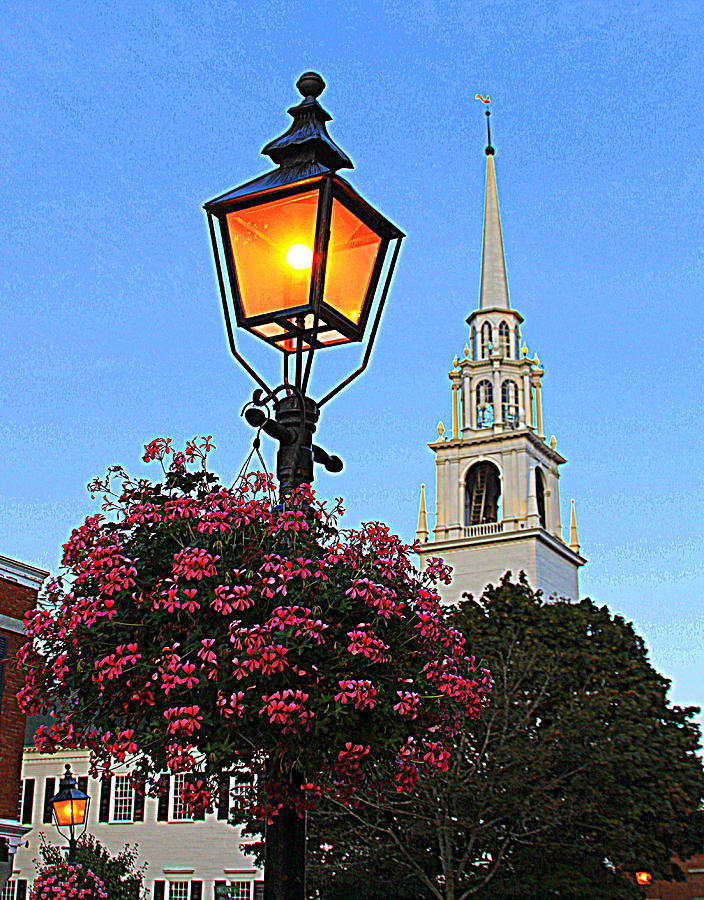 Summer Church and Lantern Photograph by Suzanne DeGeorge