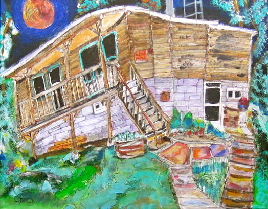 Summer Cottage Painting by Michael Litvack