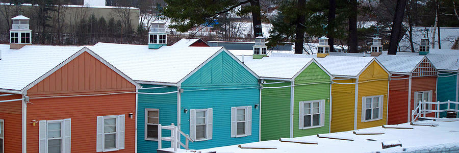Summer Cottages in Winter Photograph by Barbara McDevitt