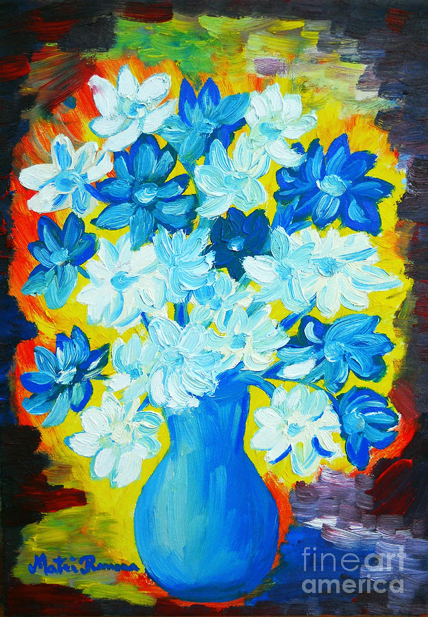 Summer Daisies Painting by Ramona Matei