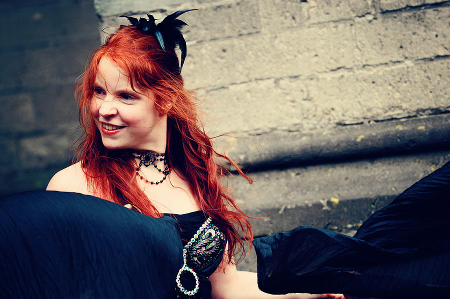 Portrait Photograph - Summer Darkness 8. Gothic Festival in Utrecht by Jenny Rainbow