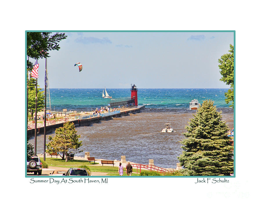 Summer Day at South Haven MI Photograph by Jack Schultz