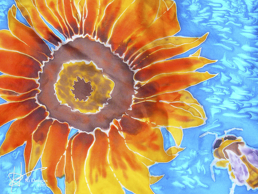 Sunflower Painting - Summer Daze by Karen Hasegawa