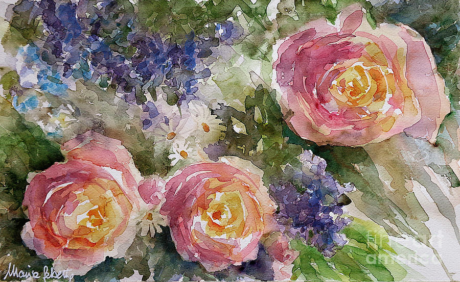 Landscapes Painting - Summer dreams by Marisa Gabetta Landscapes Painting - Summer dreams by Marisa Gabetta