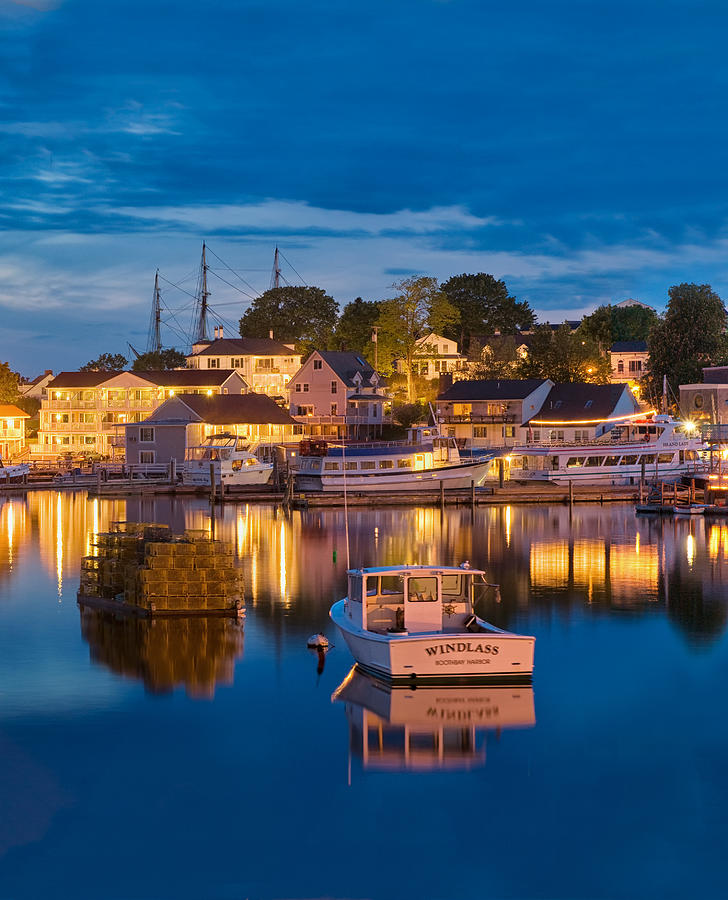 Summer Evening on Boothbay Harbor Photograph by Darylann Leonard Photography