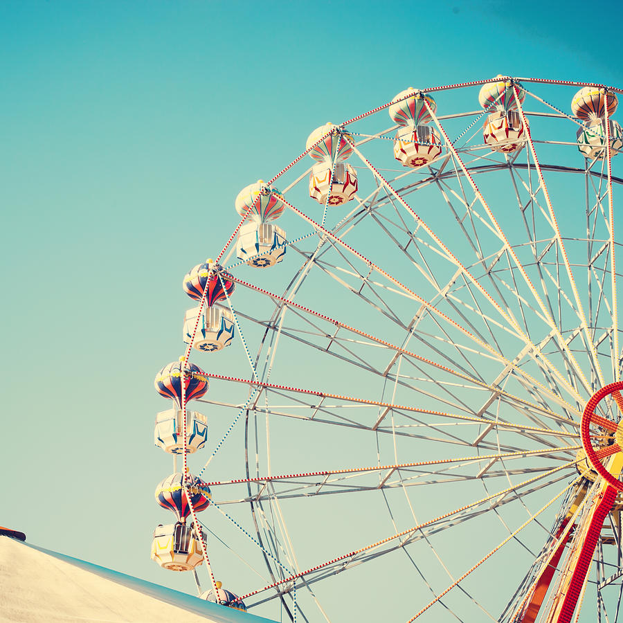 Summer Ferris Wheel Photograph by Andrea Carolina Sanchez