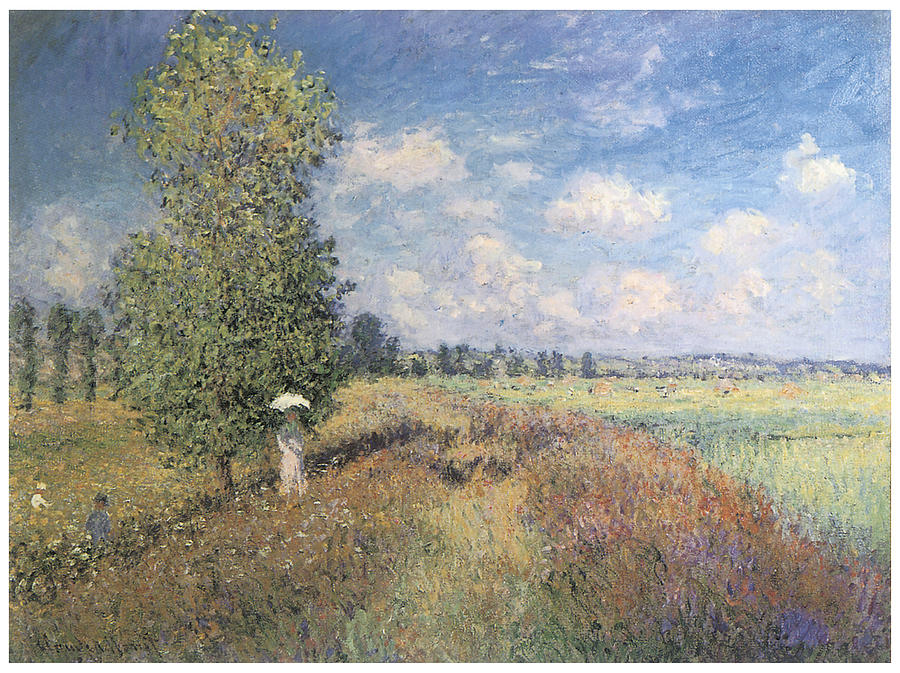 Summer Field of Poppies Painting by Claude Monet