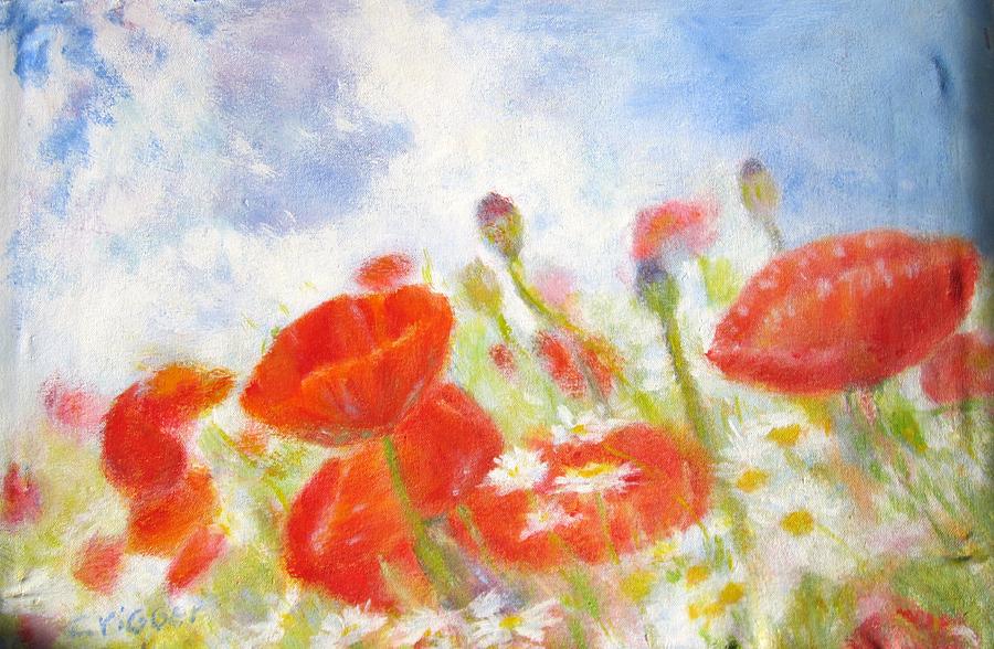 Summer Flowers Painting by Glenda Crigger