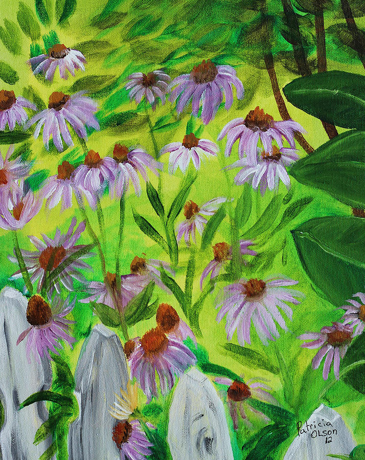 Summer Flowers in Peculiar MO. Painting by Patricia Olson