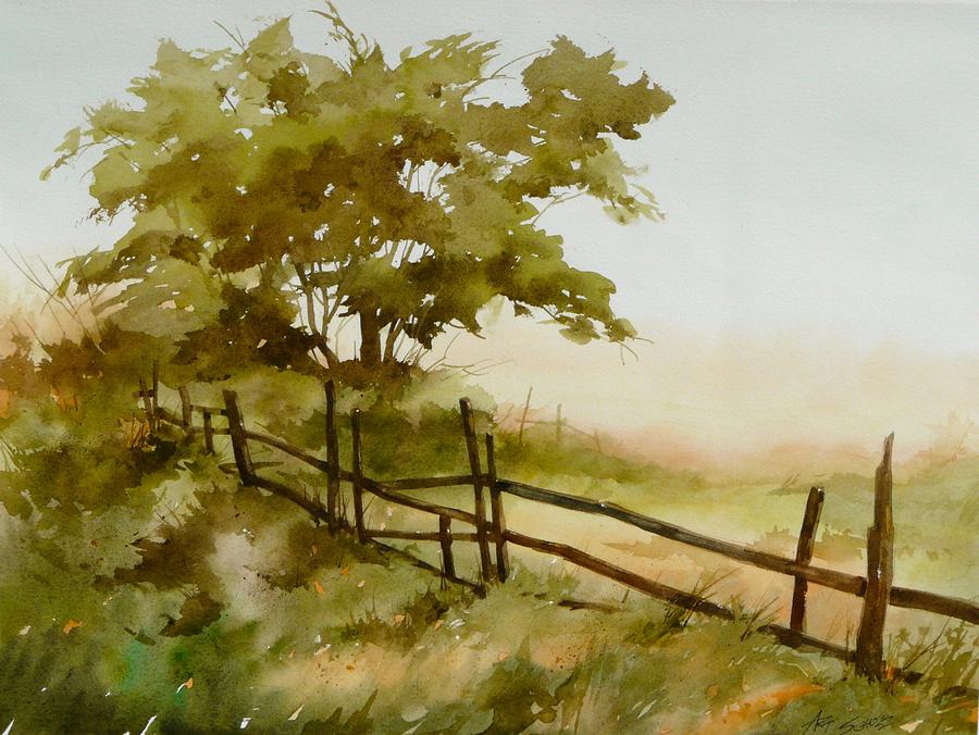 Summer Fog Painting by Art Scholz