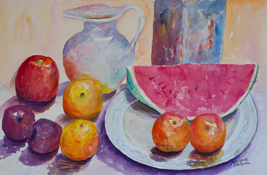 Fruit Painting - Summer Fresh by Yolanda DeCosta