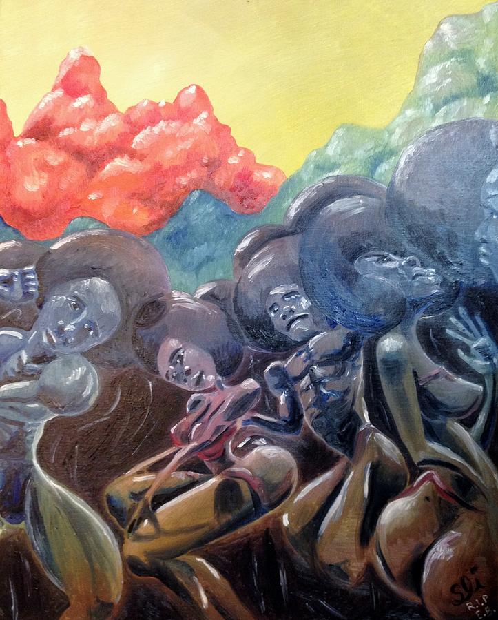 Summer Fro Disco Painting By Sean Linell Ivy El
