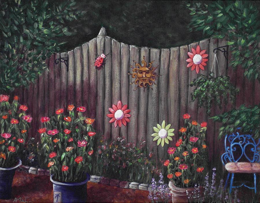 Summer Garden Painting by Anastasiya Malakhova