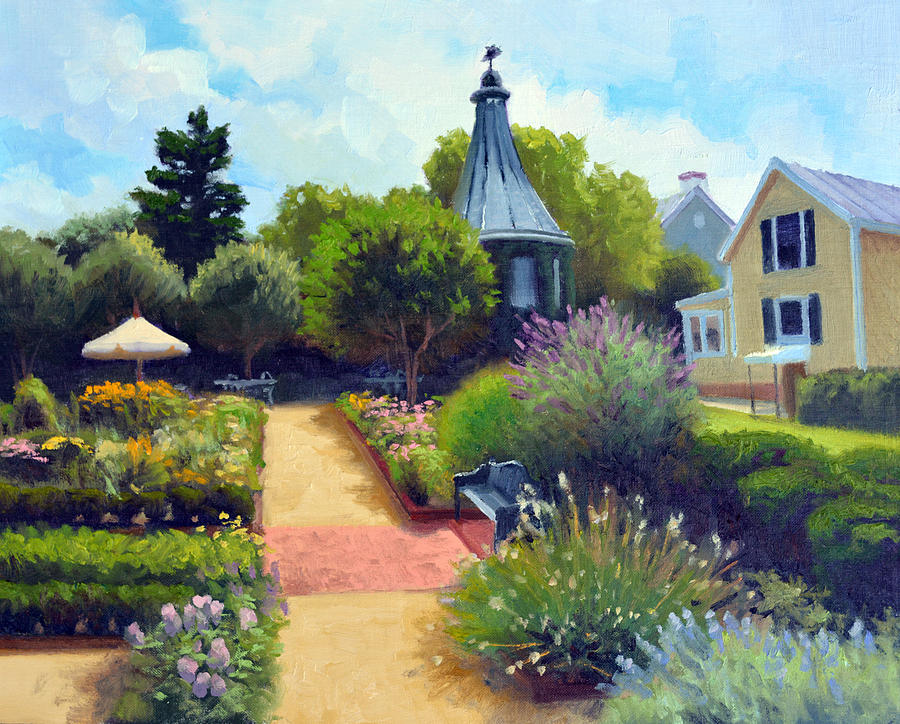 Landscape Painting - Summer Garden by Armand Cabrera