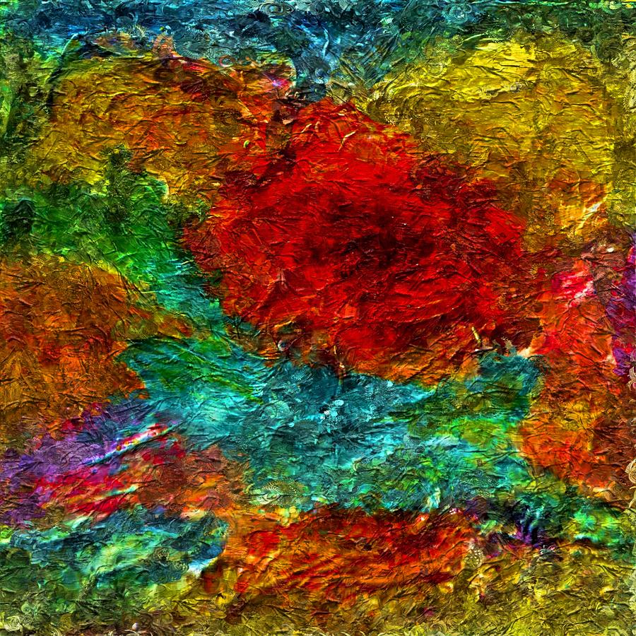 Abstract Painting - Summer Garden by Carolyn Repka