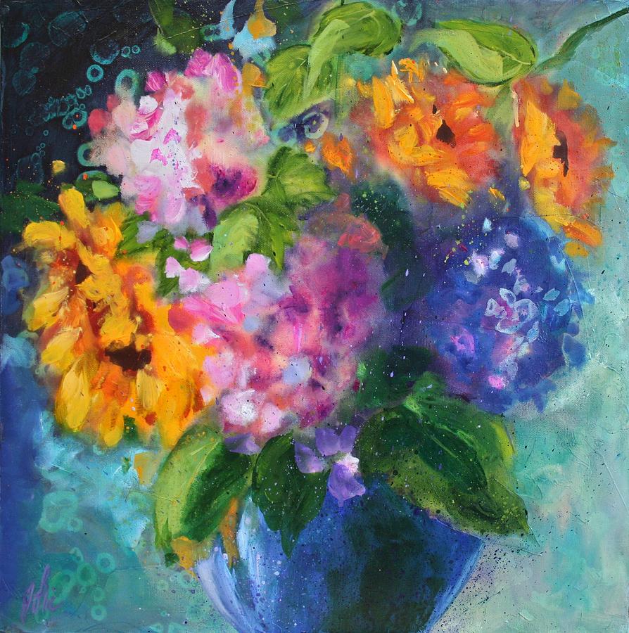 Flower Painting - Summer Happiness by Julie Senf