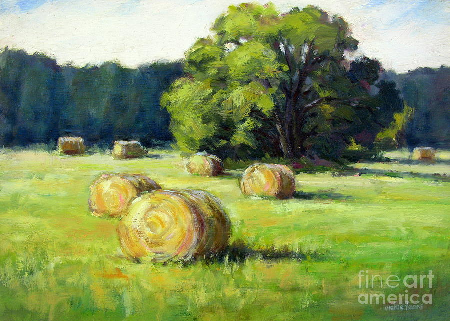 Tree Painting - Summer Hay by Vickie Fears