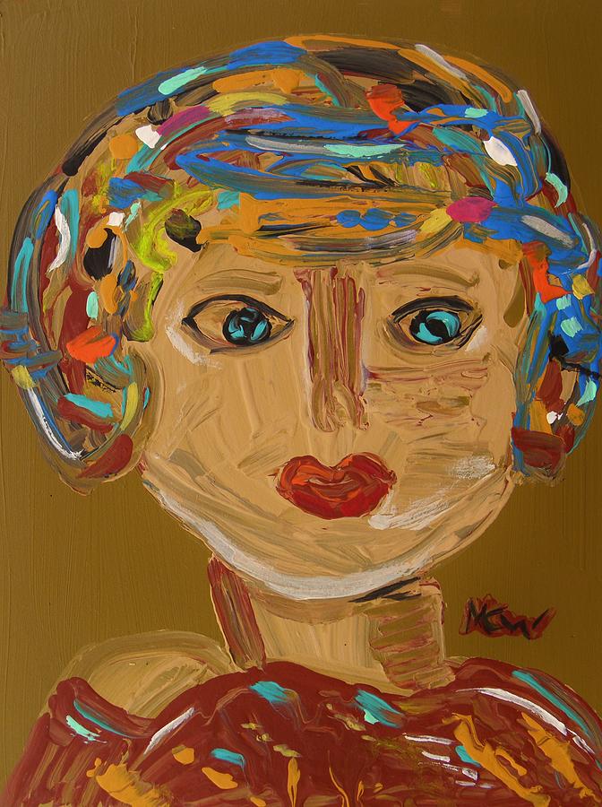 Summer Headwrap Painting by Mary Carol Williams