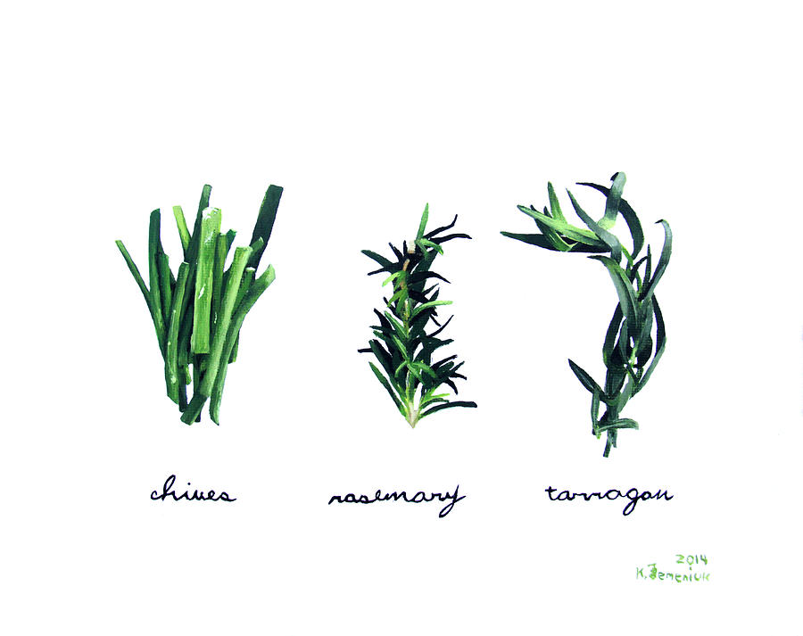 Summer Herbs Painting by Kayleigh Semeniuk - Fine Art America