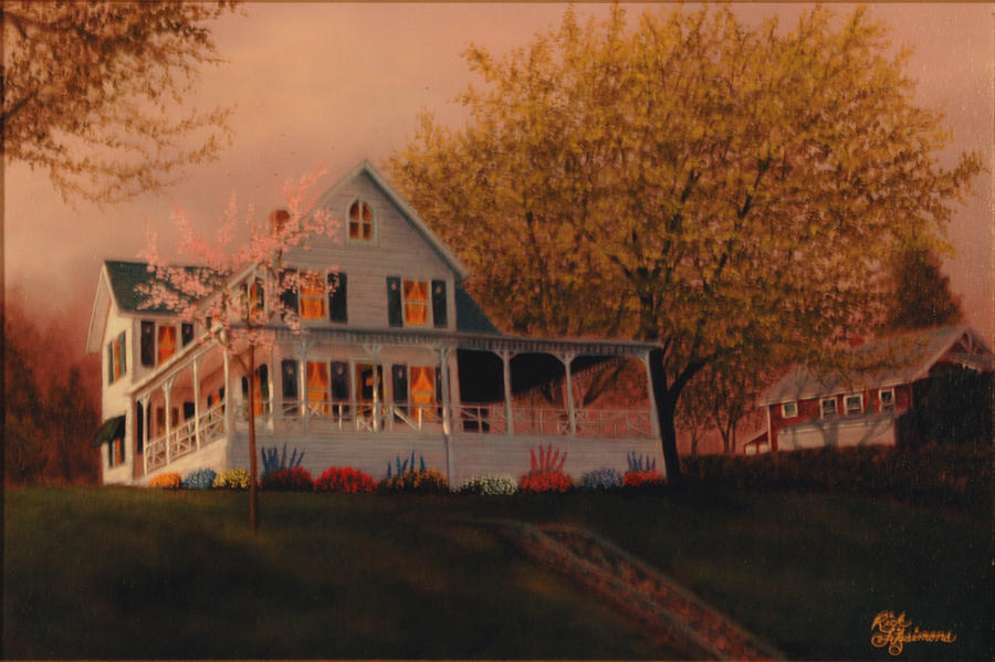Summer Home Painting by Rick Fitzsimons