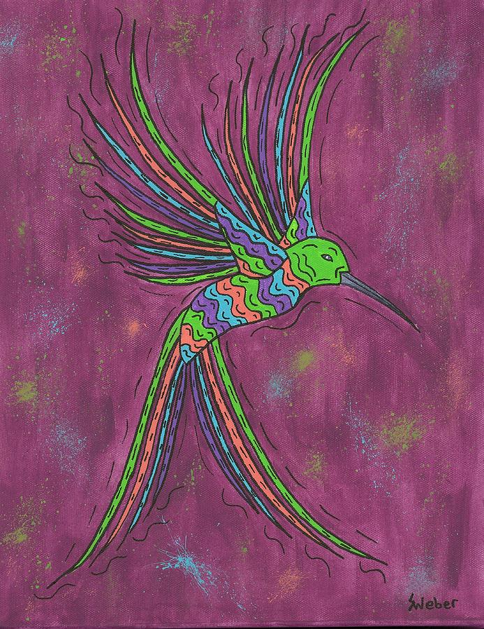 Summer Hummer Painting by Susie WEBER