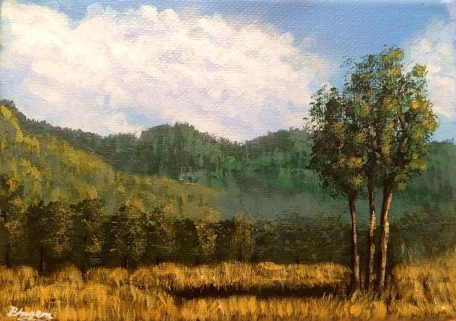 Tree Painting - Summer in Maine.. by Bhrugen B