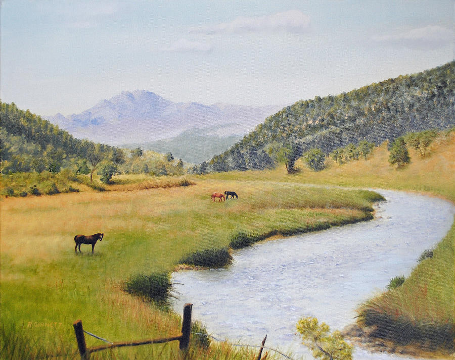 Summer in Pine Valley Painting by Richard Ginnett