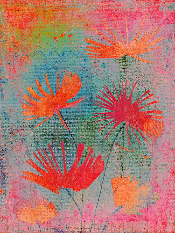 Flower Digital Art - Summer Joy - 44bb by Variance Collections