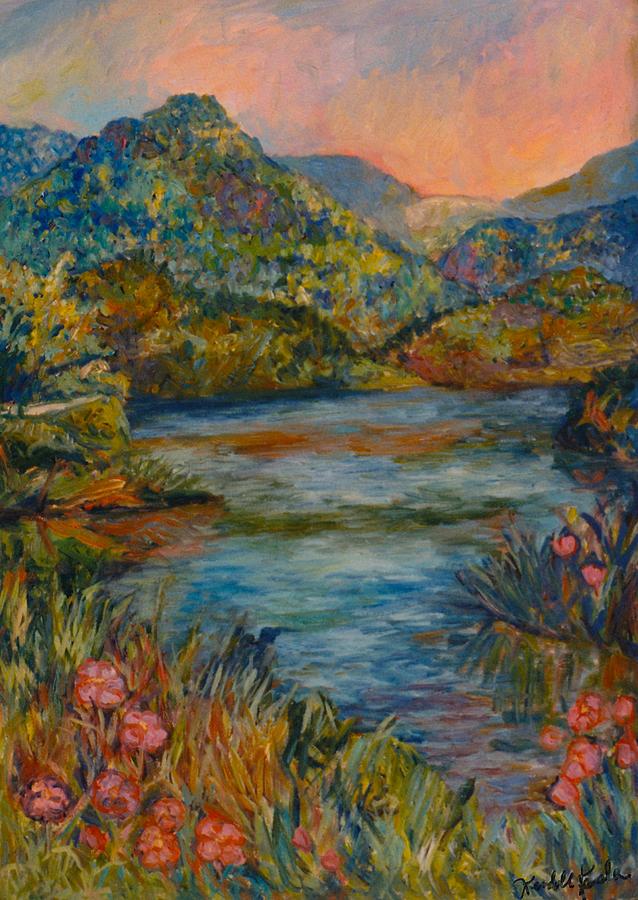 Summer Lake Painting by Kendall Kessler