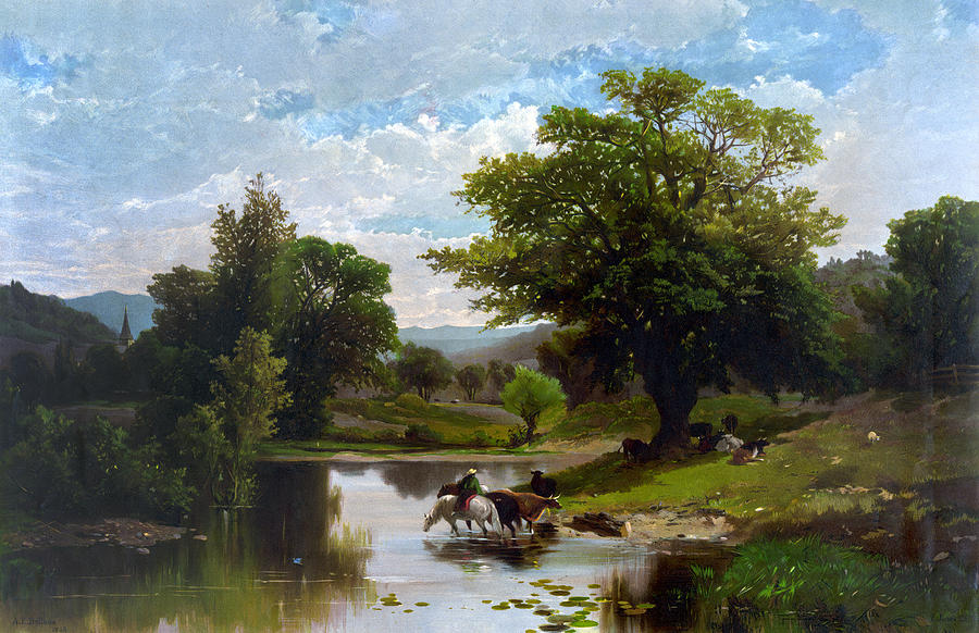 Summer Landscape, 1869 Painting by Granger
