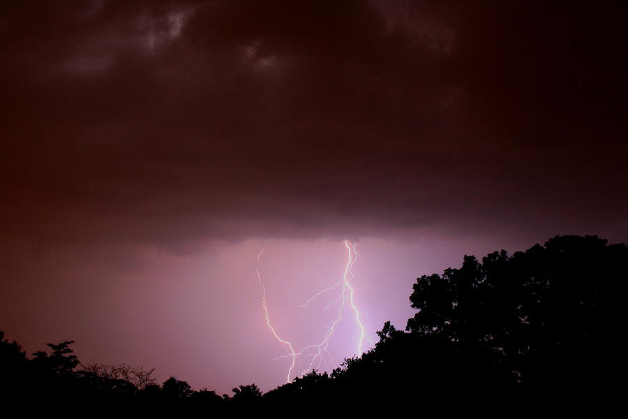Summer Lightning Photograph by Karen Silvestri