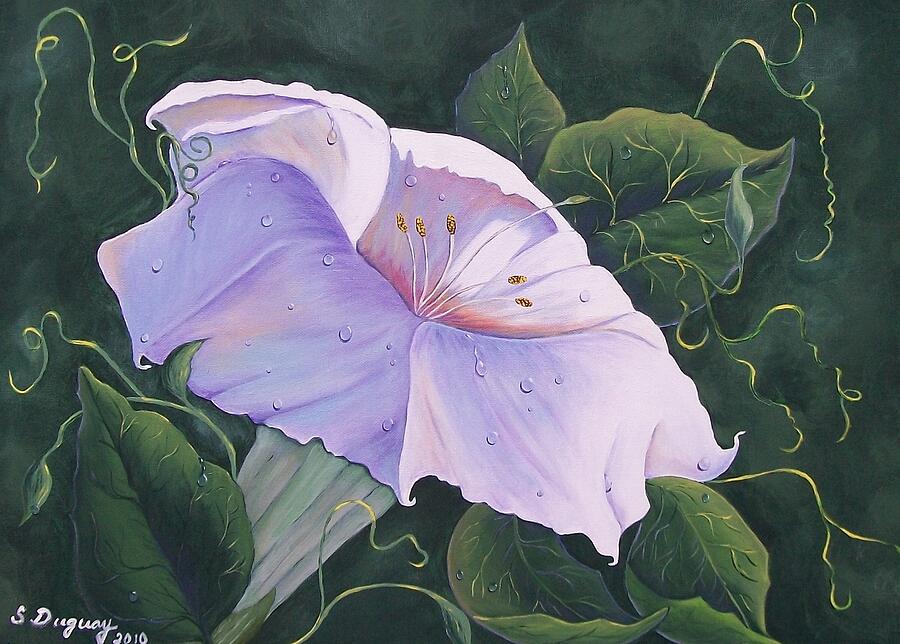 Lily Painting - Morning Glory  by Sharon Duguay