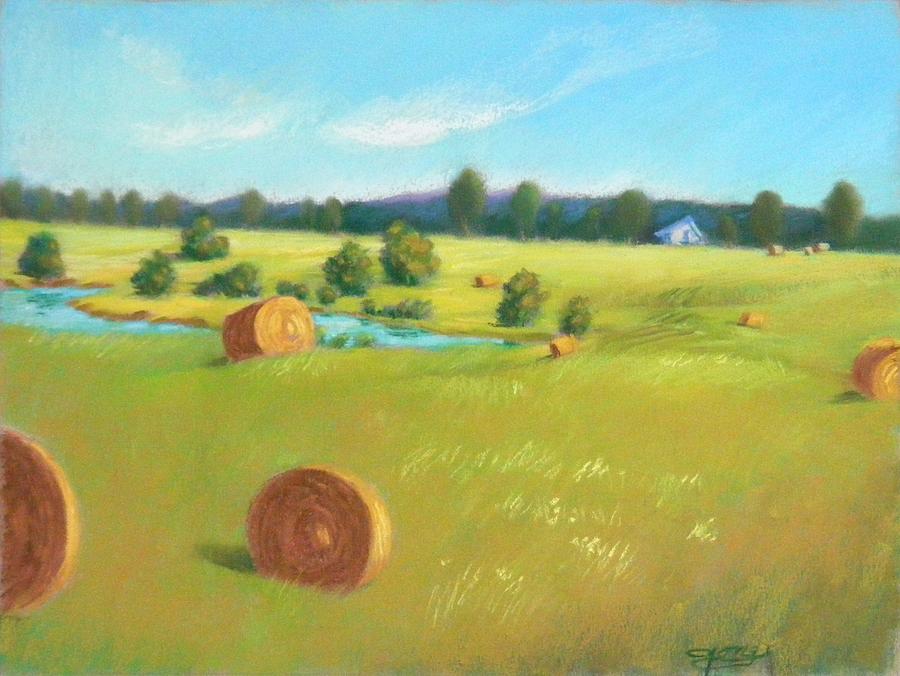 Summer Meadow Painting by Celine  K Yong