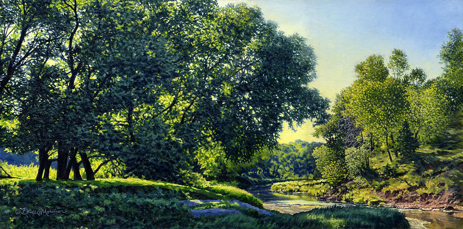 Summer Morning Painting by Bruce Morrison