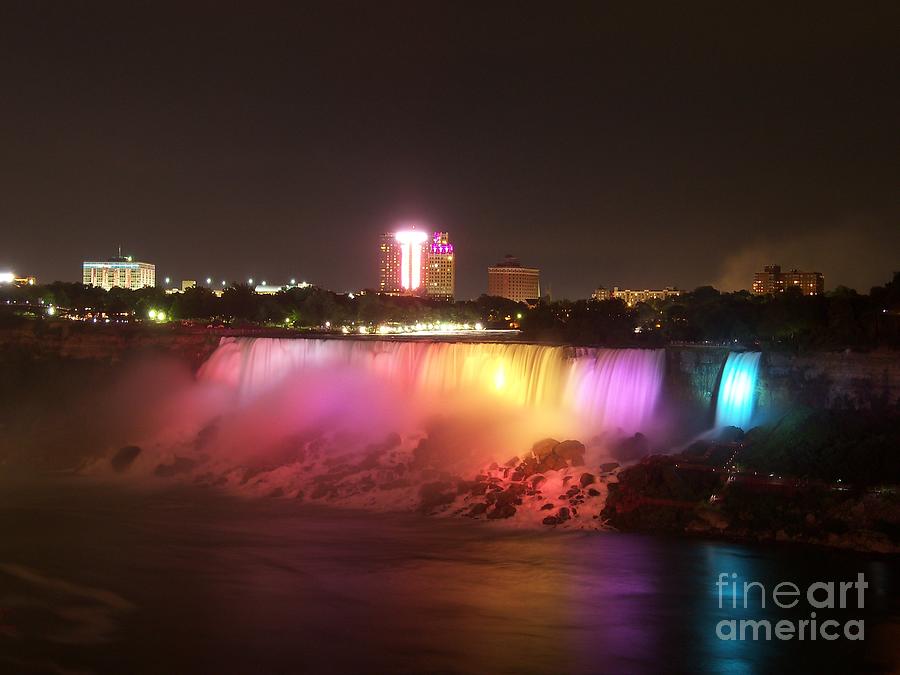 Summer Night in Niagara Falls Photograph by Lingfai Leung